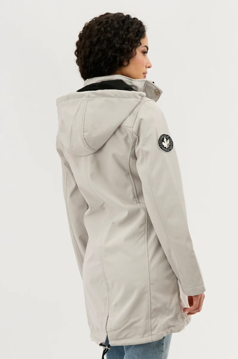 Canada Weather Gear Soft Shell Lightweight Jacket - Cream - Image 3