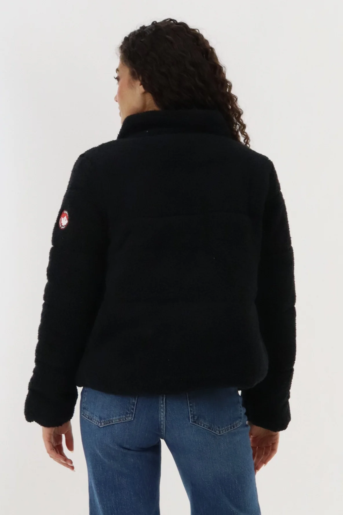 Canada Weather Gear Sherpa Bomber Jacket - Black - Image 3