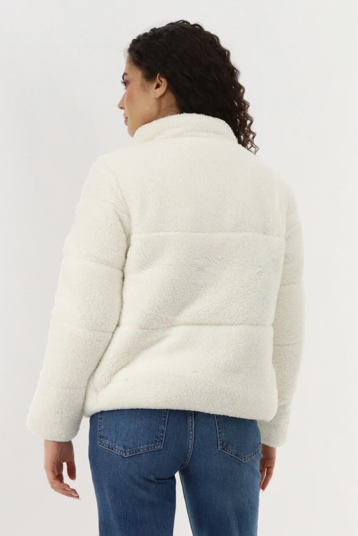 Canada Weather Gear Sherpa Bomber Jacket - White - Image 3