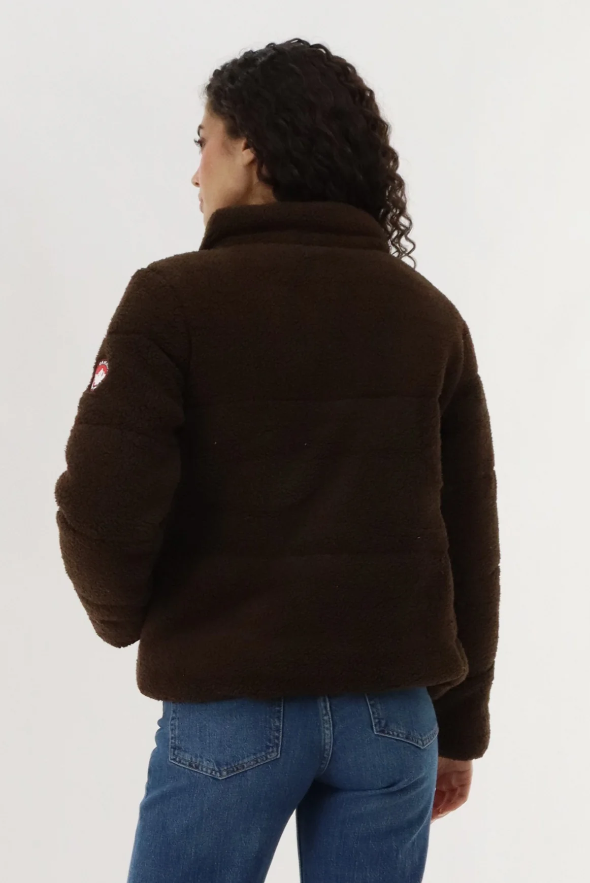 Canada Weather Gear Sherpa Bomber Jacket - Brown - Image 3