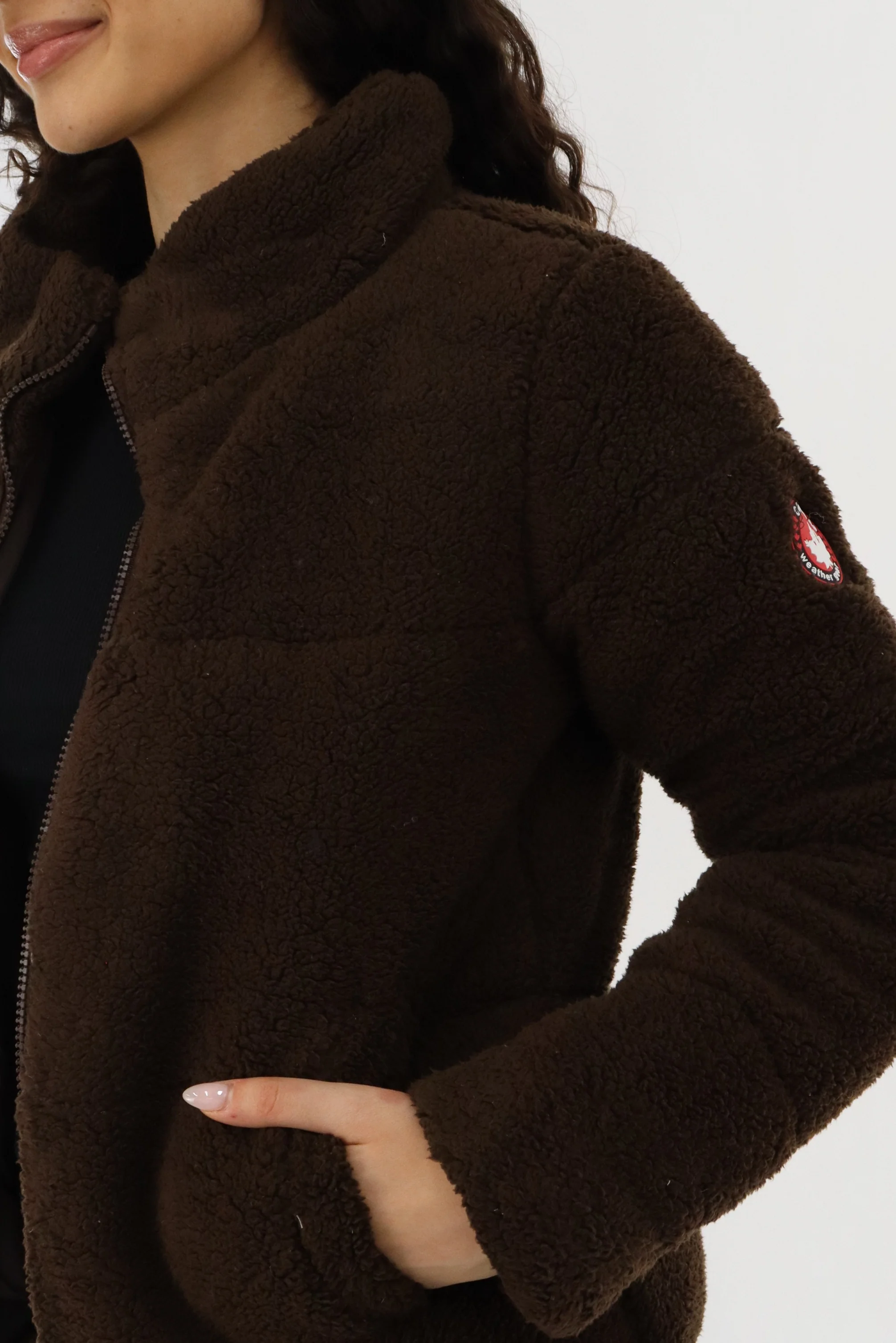 Canada Weather Gear Sherpa Bomber Jacket - Brown - Image 4