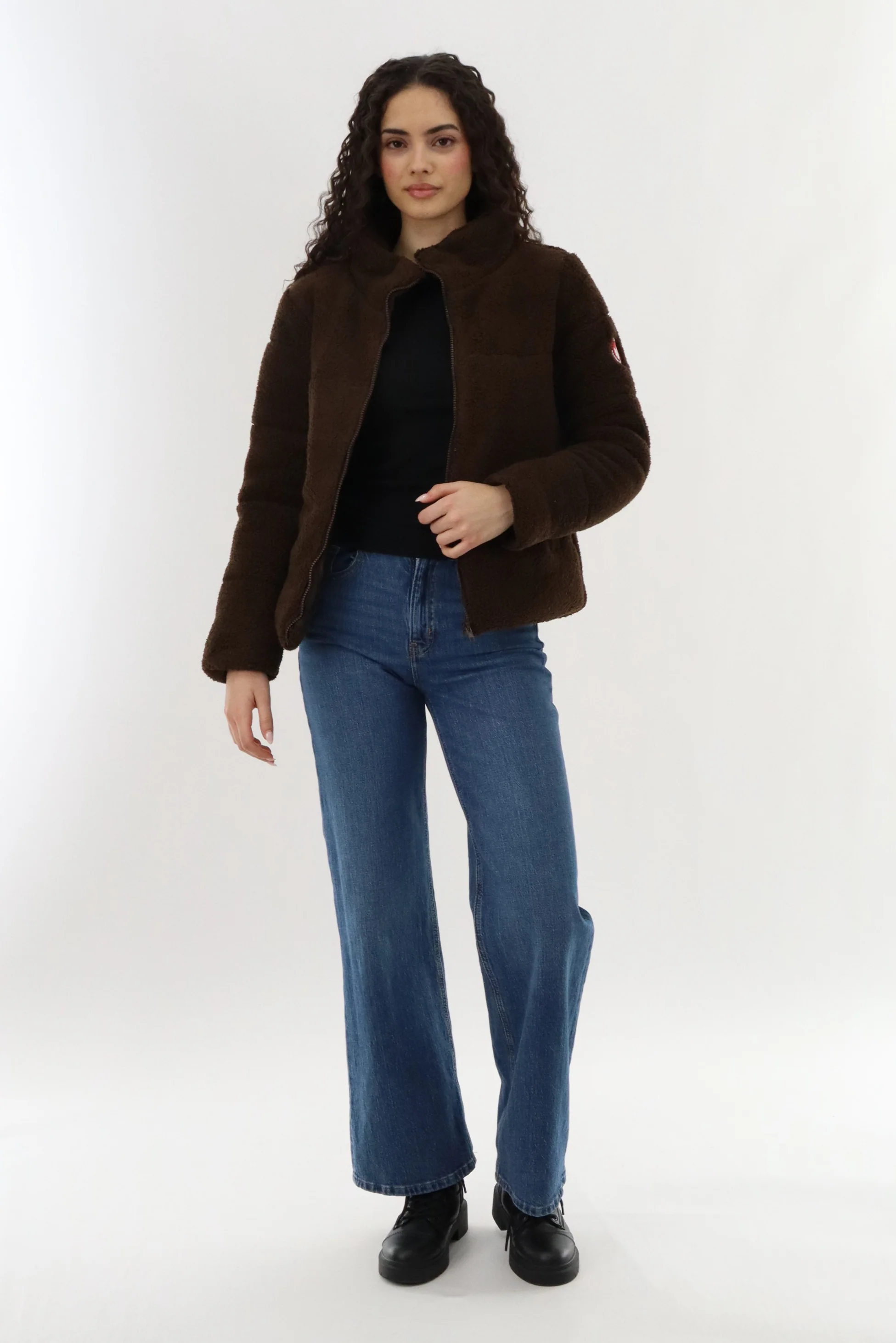 Canada Weather Gear Sherpa Bomber Jacket - Brown - Image 5