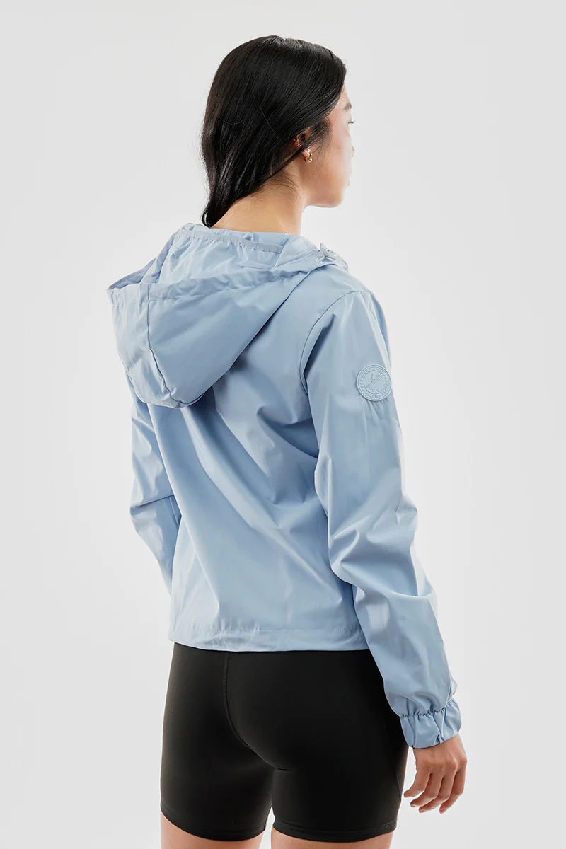 Canada Weather Gear Cropped Coated Microfibre Lightweight Jacket - Blue - Image 3