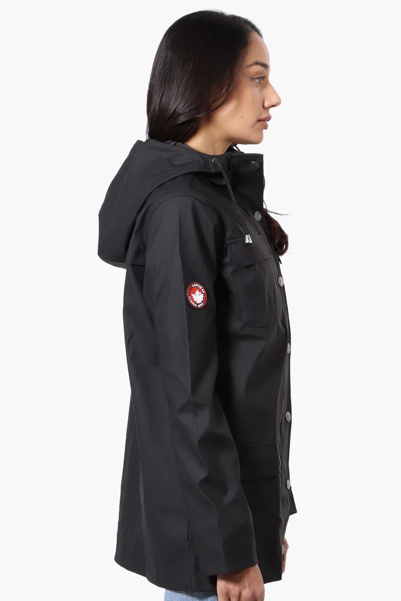 Canada Weather Gear Hooded Soft Shell Lightweight Jacket - Black - Image 2
