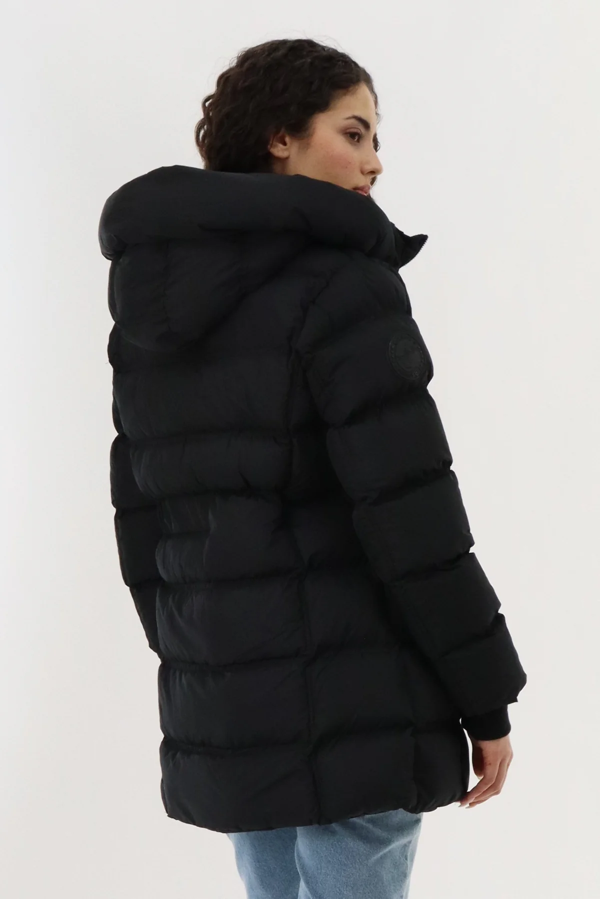 Canada Weather Gear Double Zip Two Tone Parka Jacket - Black - Image 3