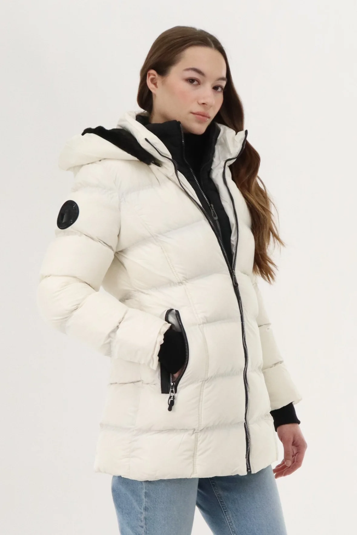 Canada Weather Gear Double Zip Parka Jacket - White - Image 2