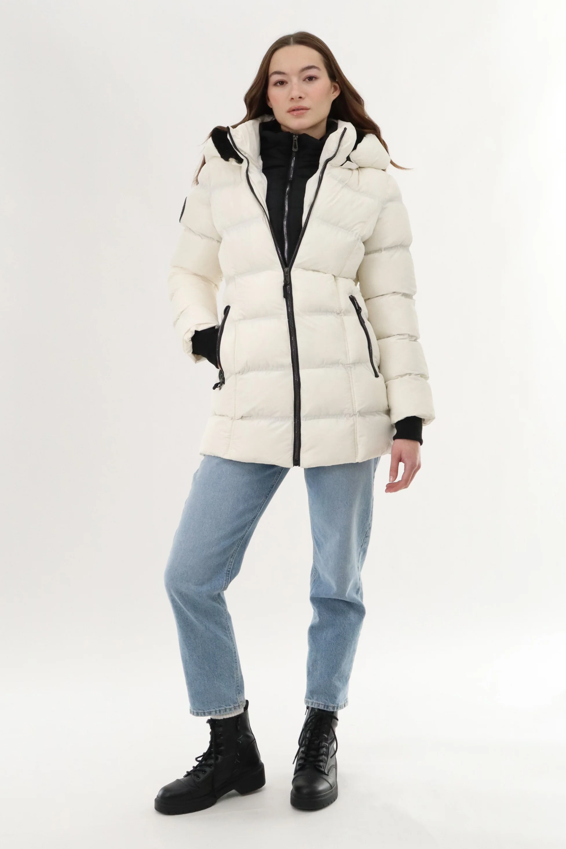 Canada Weather Gear Double Zip Parka Jacket - White - Image 5