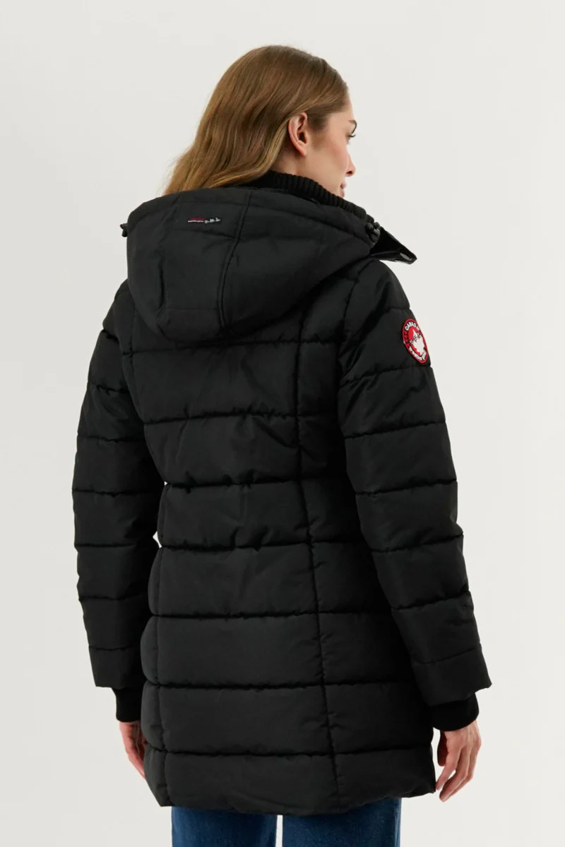 Canada Weather Gear Square Quilted Parka Jacket - Black - Image 3