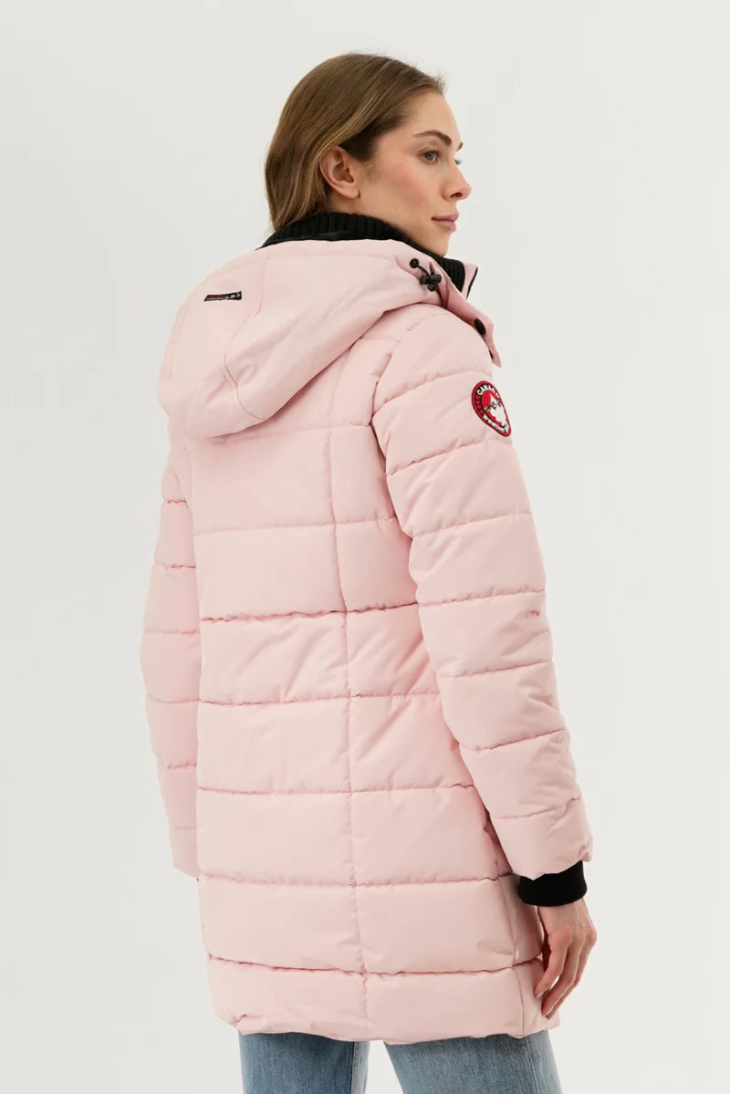 Canada Weather Gear Square Quilted Parka Jacket - Pink - Image 3