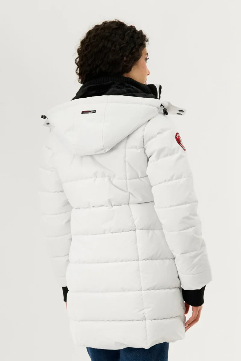 Canada Weather Gear Square Quilted Parka Jacket - White - Image 3