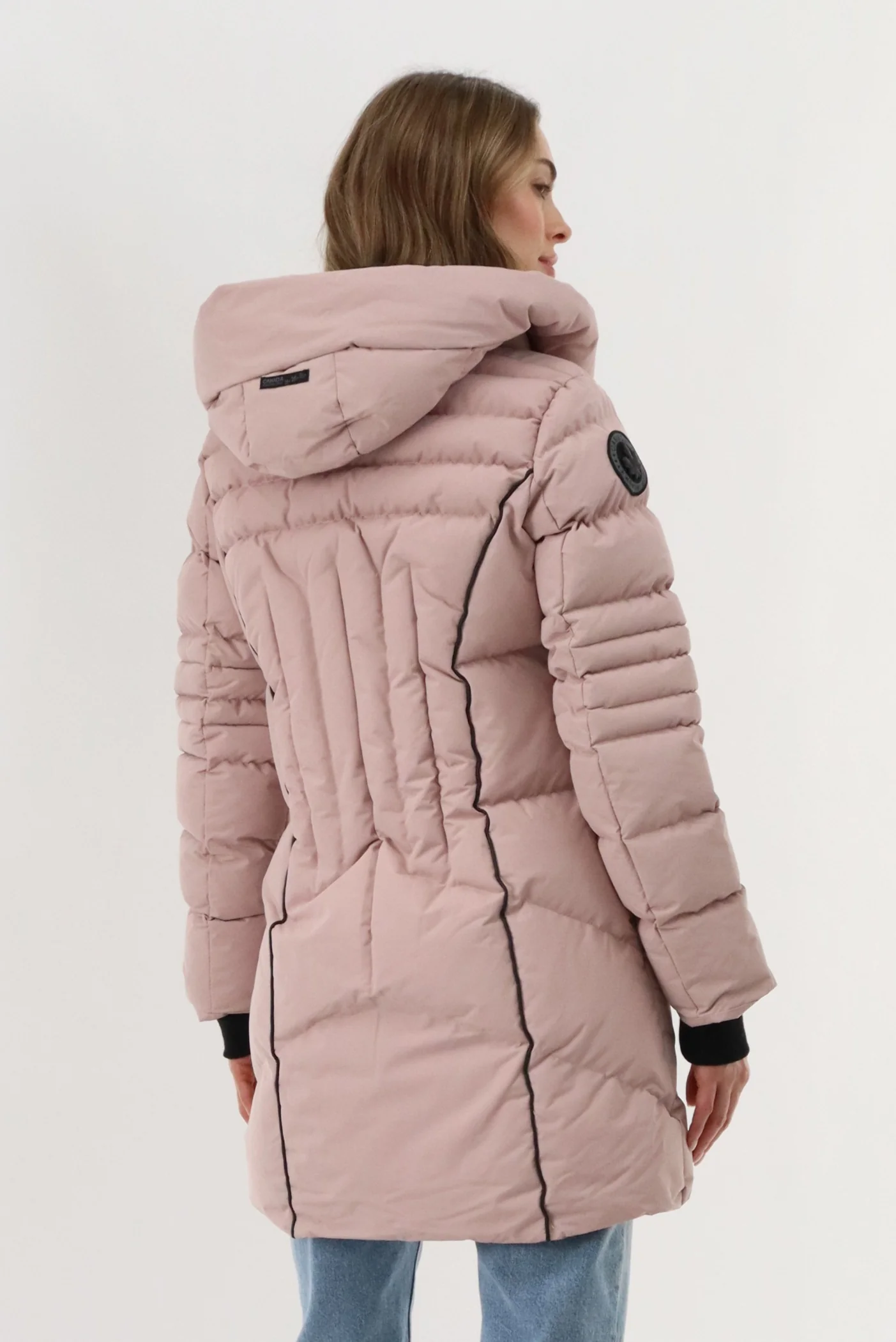 Canada Weather Gear Quilted Hooded Parka Jacket - Blush - Image 3