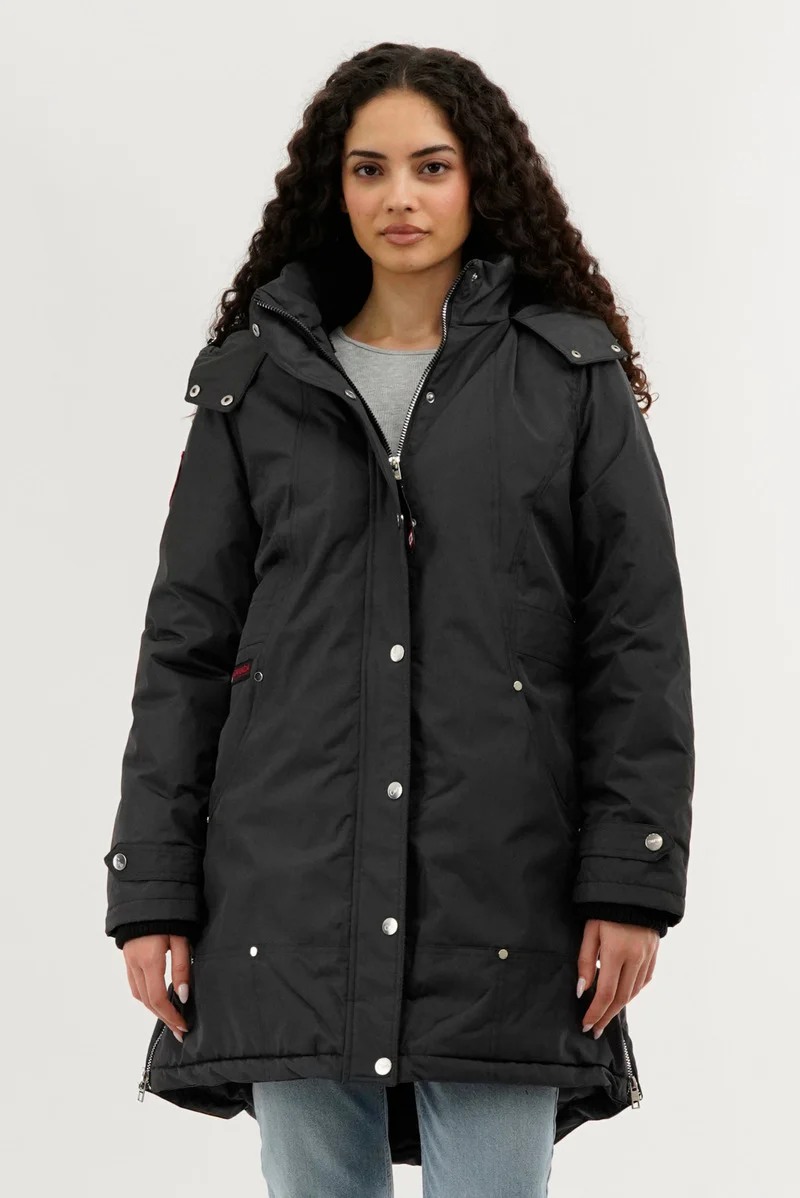 Canada Weather Gear Sherpa Lined Parka Jacket - Grey
