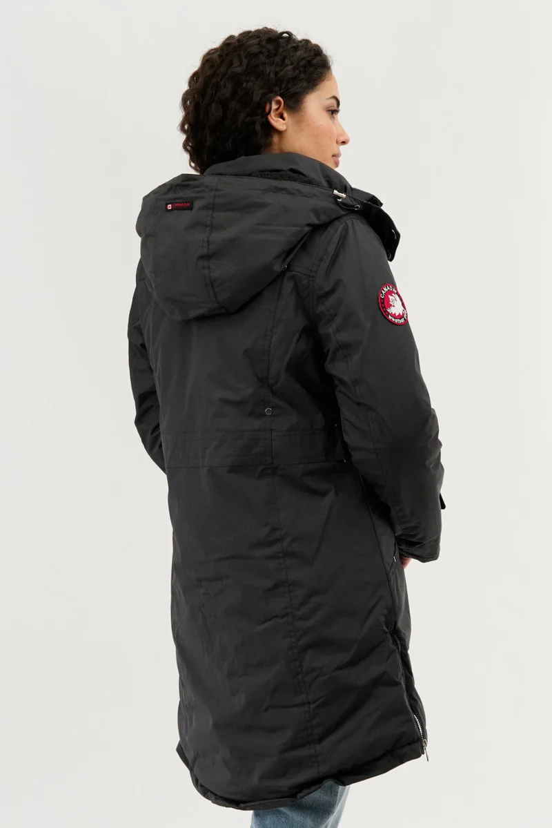 Canada Weather Gear Sherpa Lined Parka Jacket - Grey - Image 3