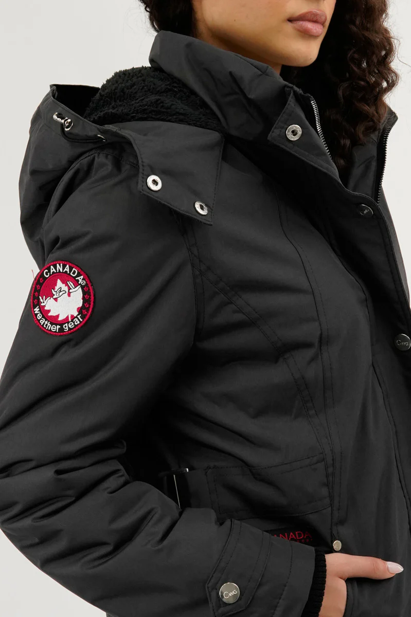 Canada Weather Gear Sherpa Lined Parka Jacket - Grey - Image 4