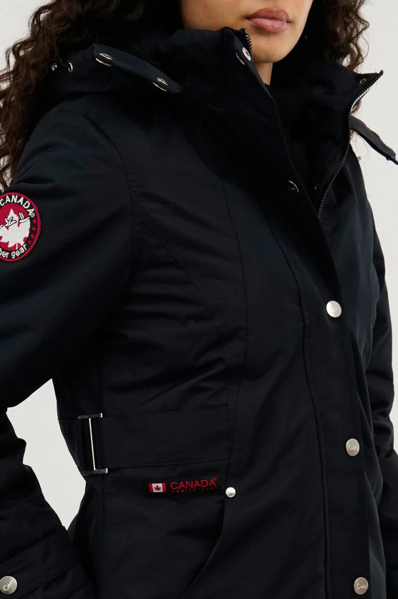 Canada Weather Gear Sherpa Lined Parka Jacket - Navy - Image 4
