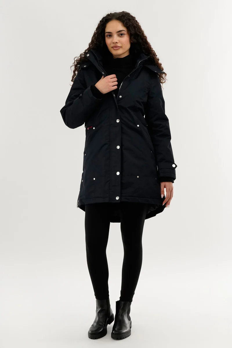 Canada Weather Gear Sherpa Lined Parka Jacket - Navy - Image 5