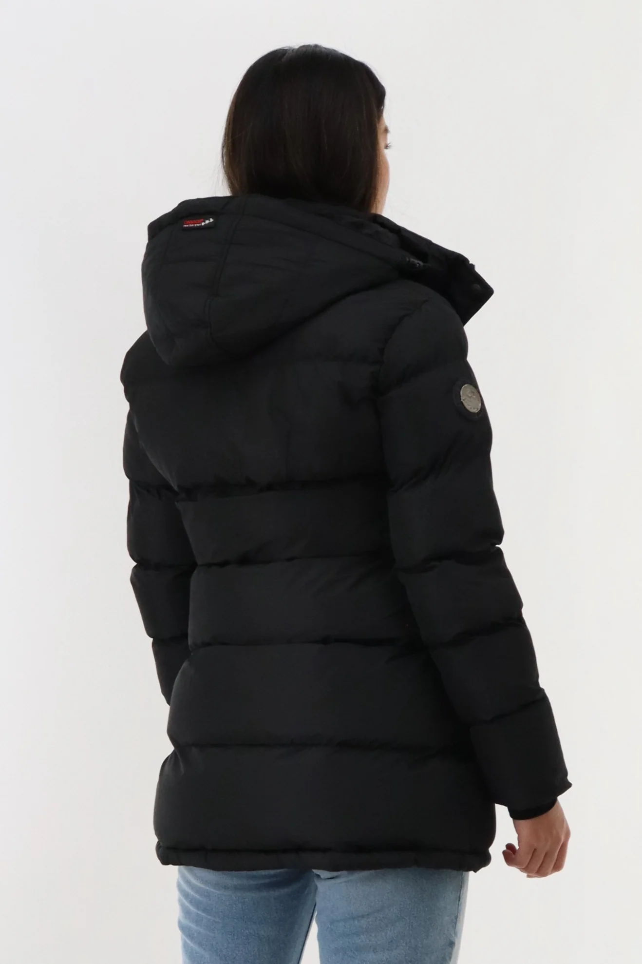 Canada Weather Gear Hip Length Parka Jacket - Black - Image 3