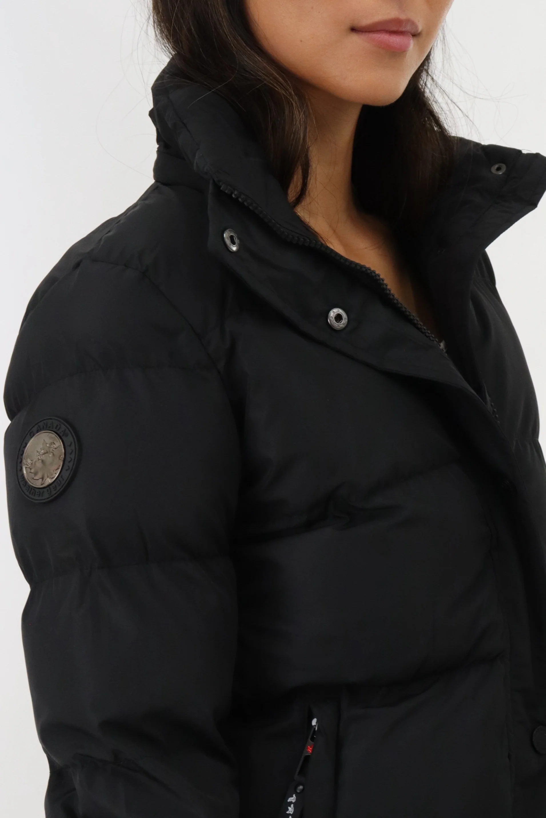 Canada Weather Gear Hip Length Parka Jacket - Black - Image 4