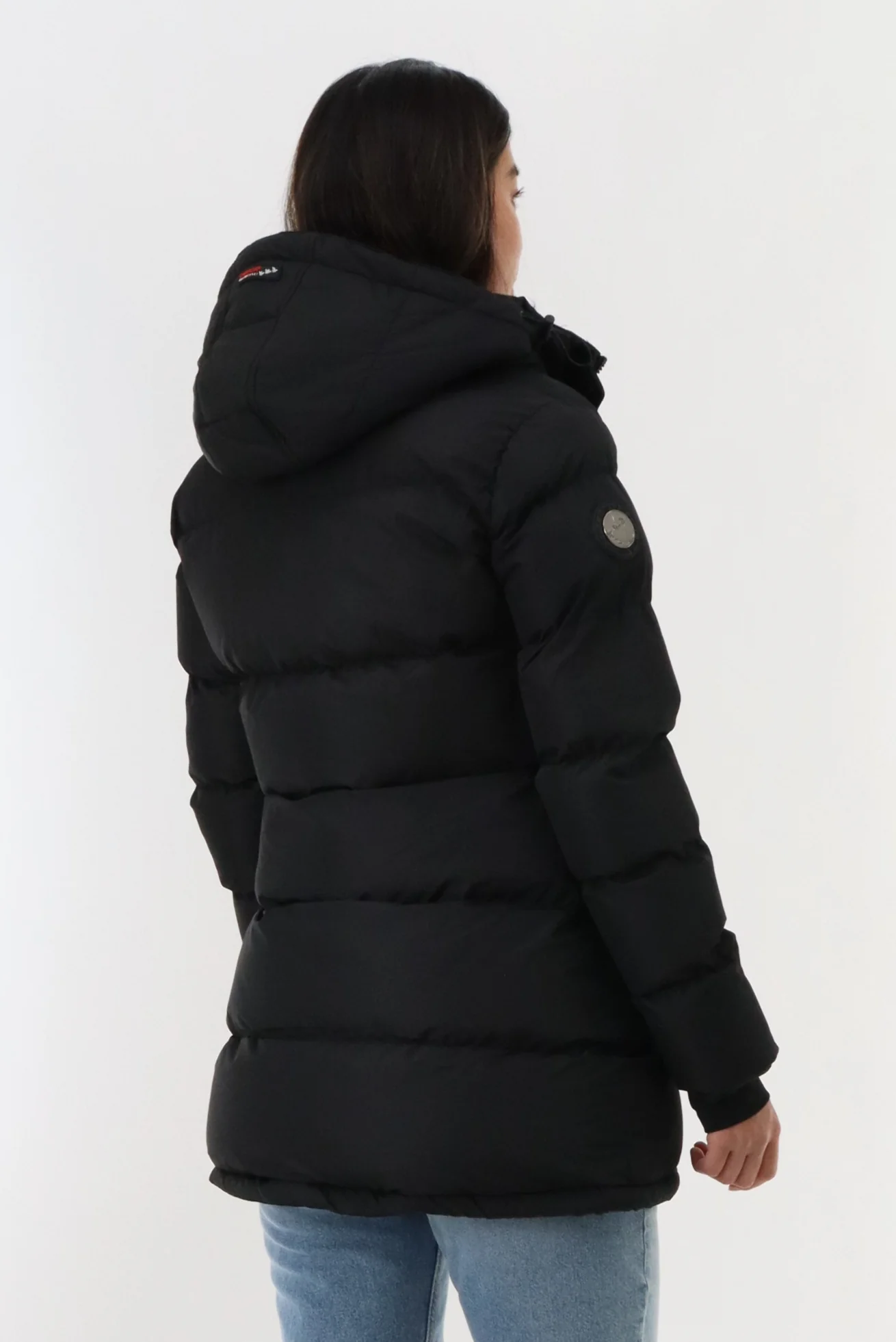 Canada Weather Gear Hip Length Parka Jacket - Black - Image 3