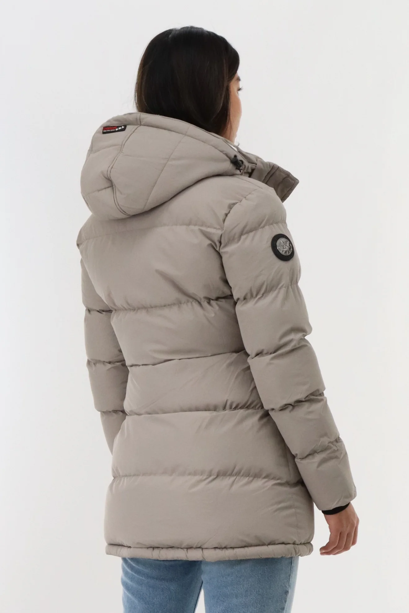 Canada Weather Gear Hip Length Parka Jacket - Stone - Image 3
