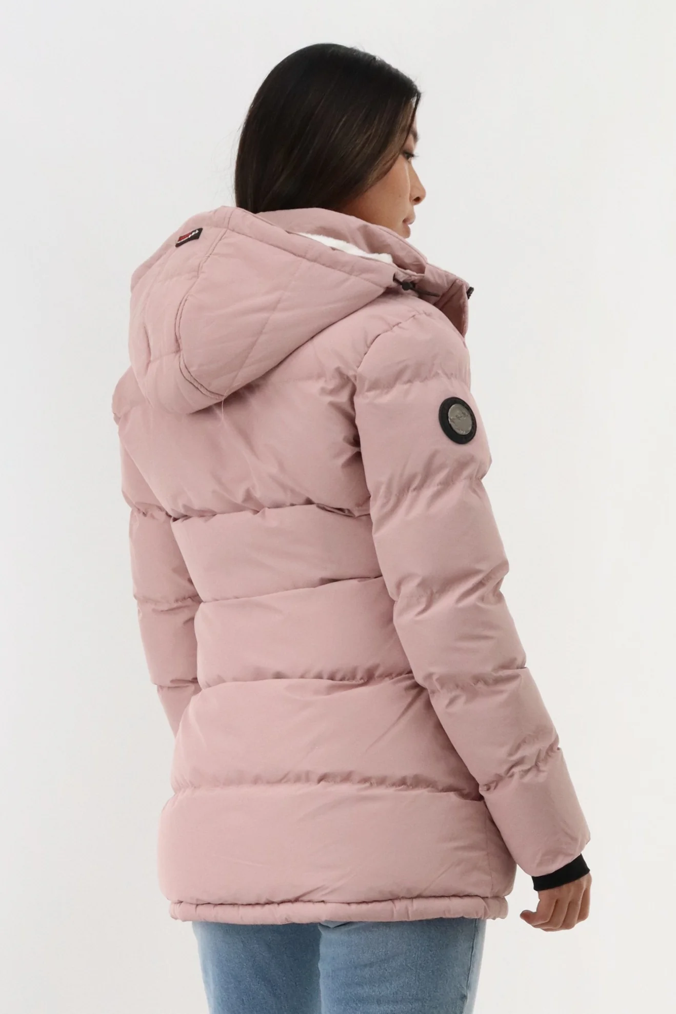 Canada Weather Gear Hip Length Parka Jacket - Blush - Image 3
