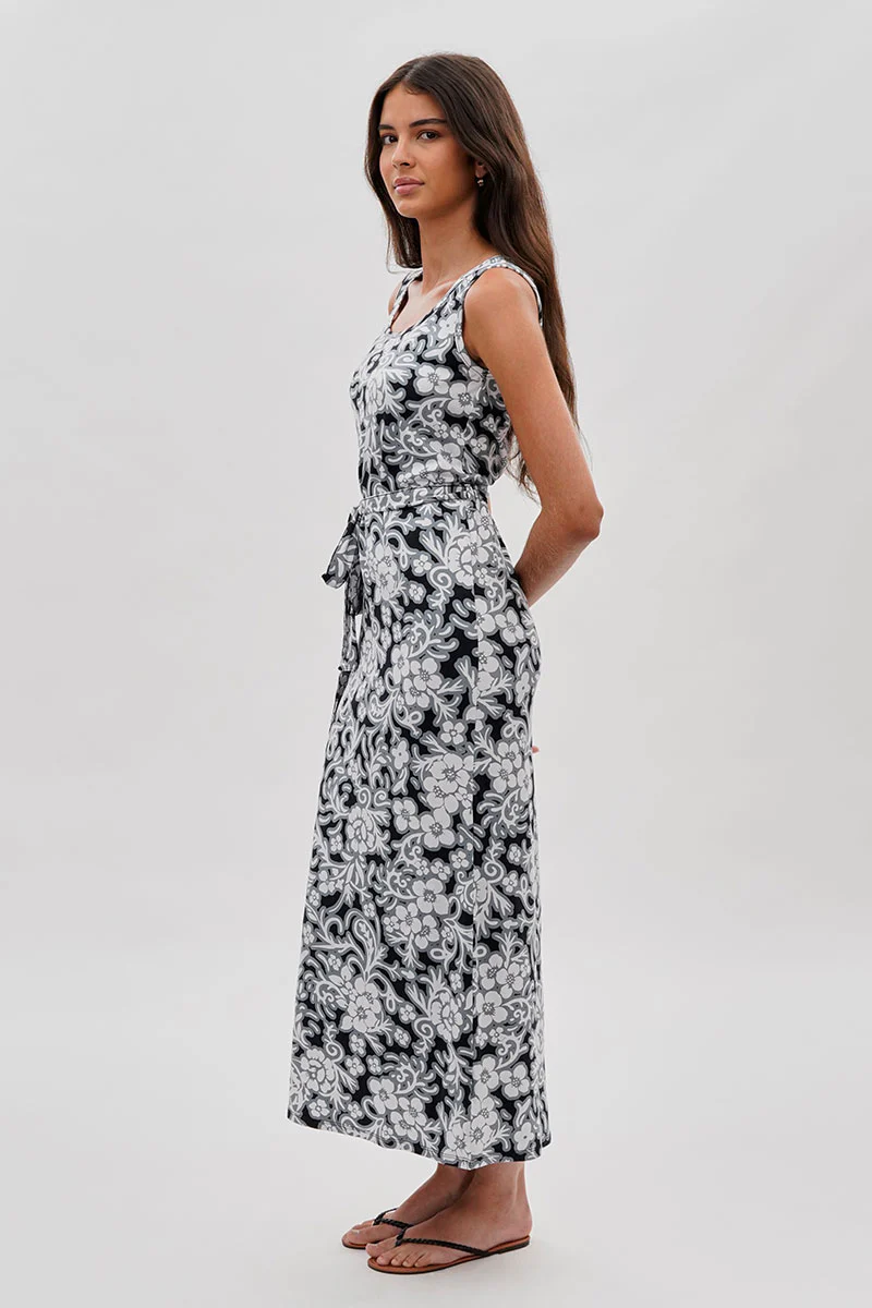 International INC Company Floral Print Maxi Dress - Black - Image 2