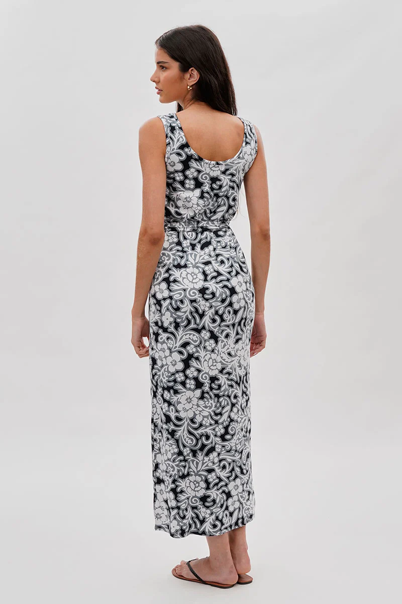 International INC Company Floral Print Maxi Dress - Black - Image 3