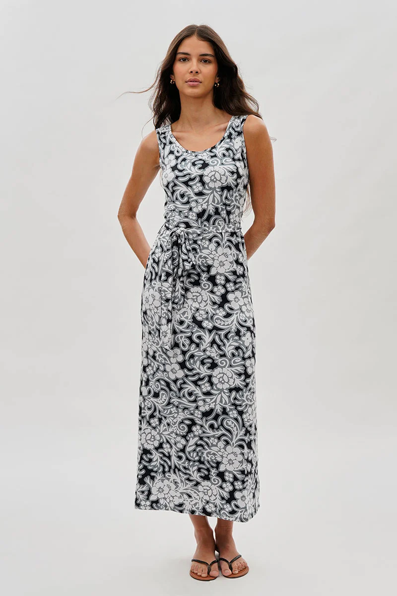 International INC Company Floral Print Maxi Dress - Black - Image 5