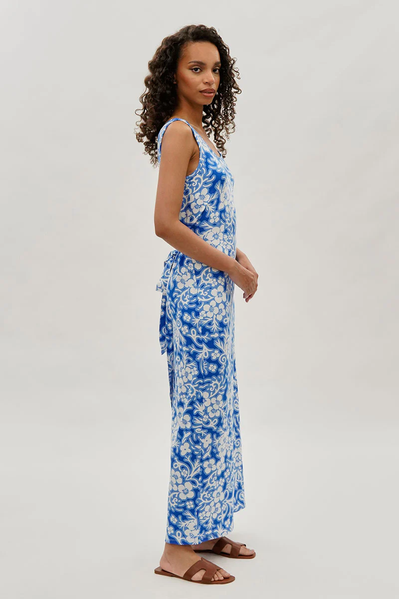 International INC Company Floral Print Maxi Dress - Blue - Image 2