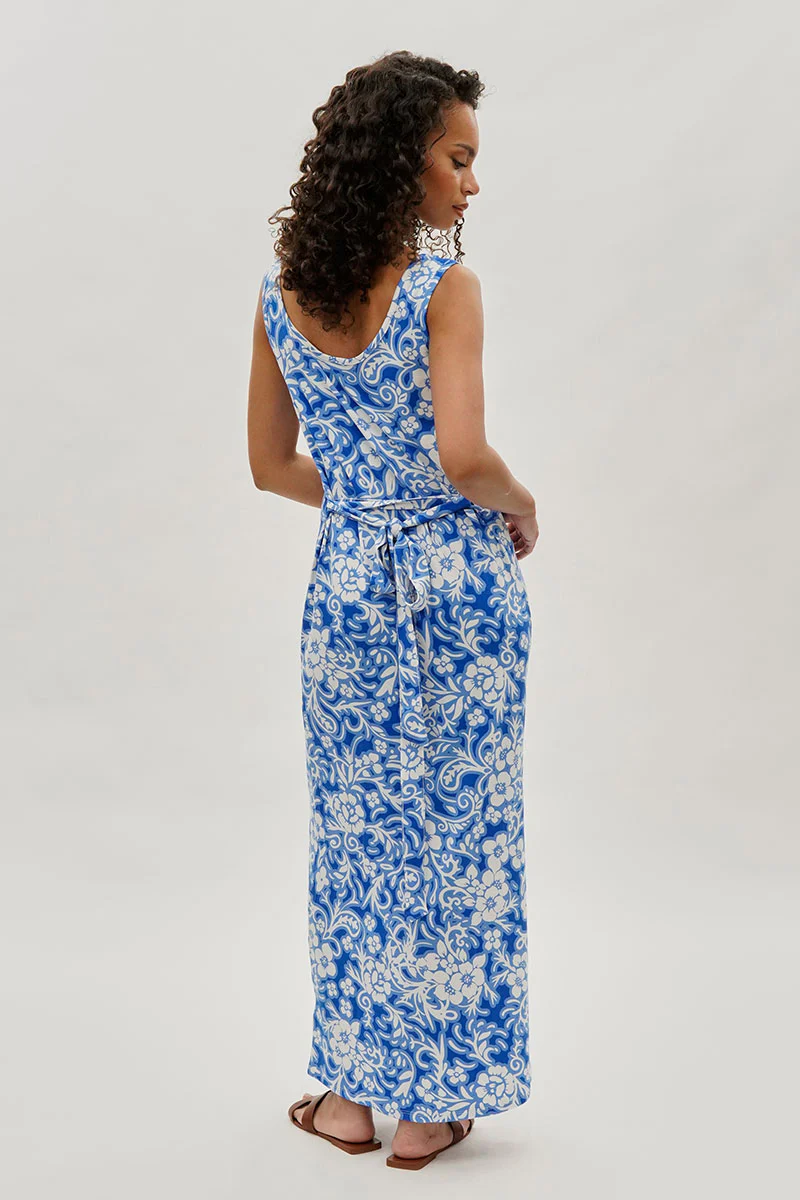 International INC Company Floral Print Maxi Dress - Blue - Image 3