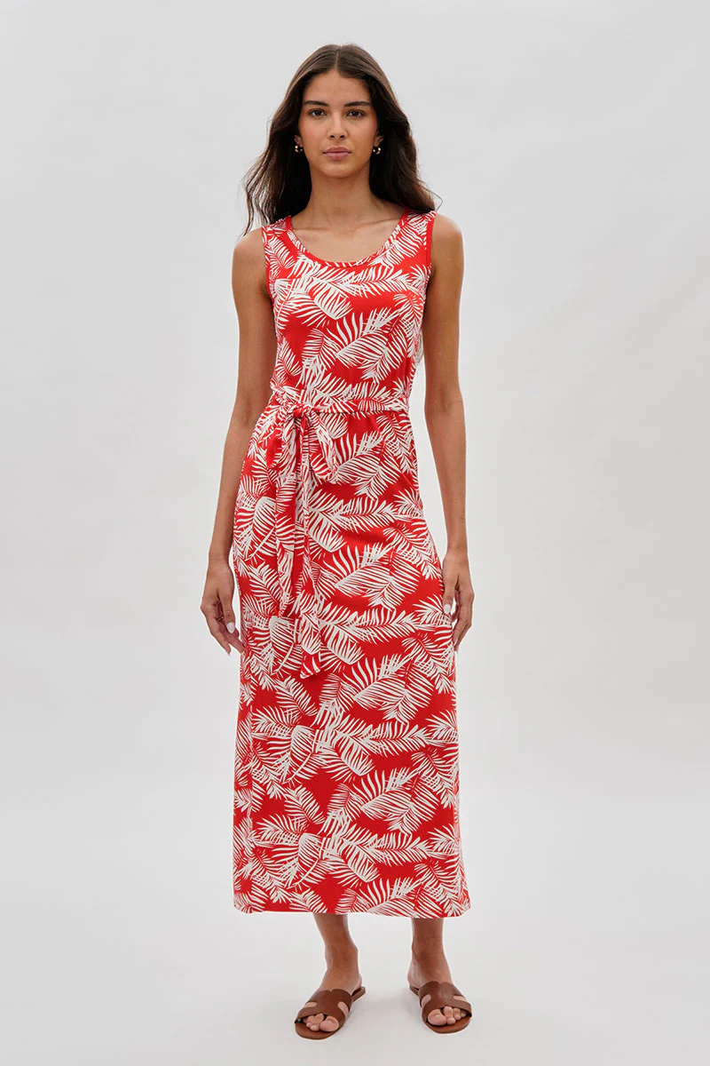 International INC Company Leaf Print Maxi Dress - Orange - Image 5