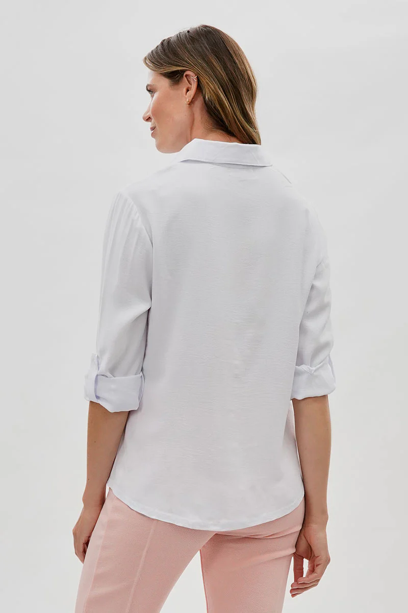 Stylexchange Vintage Classic Button Down Shirt - White - Image 3