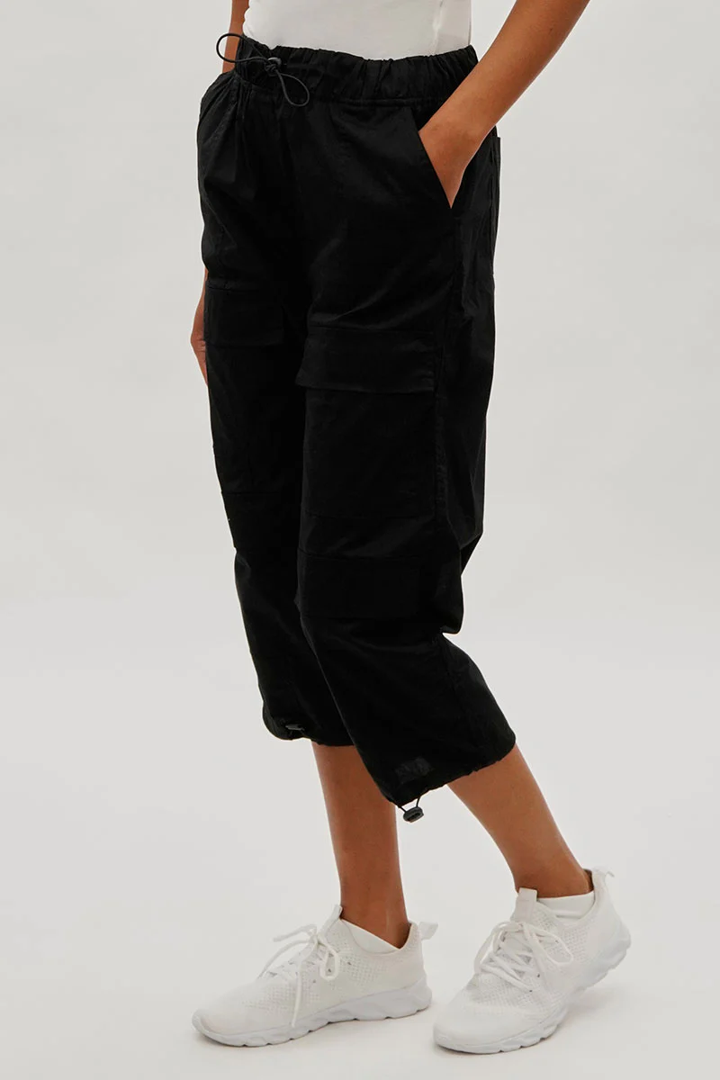 International INC Company Utility Cargo Capris - Black - Image 2