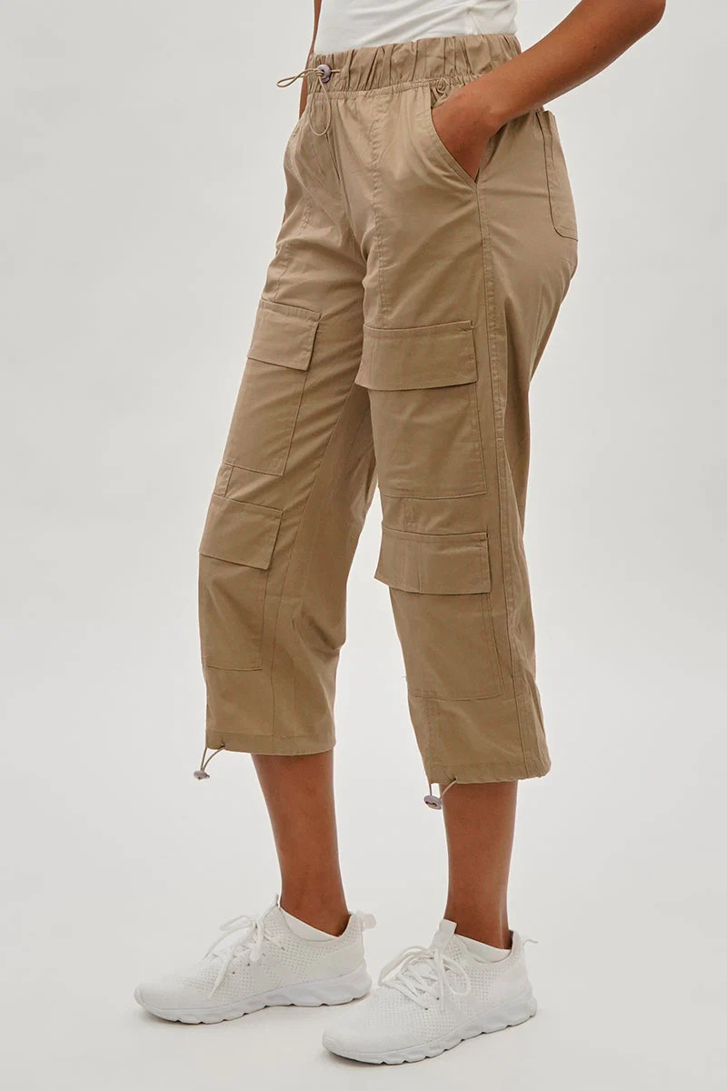International INC Company Utility Cargo Capris - Beige - Image 2