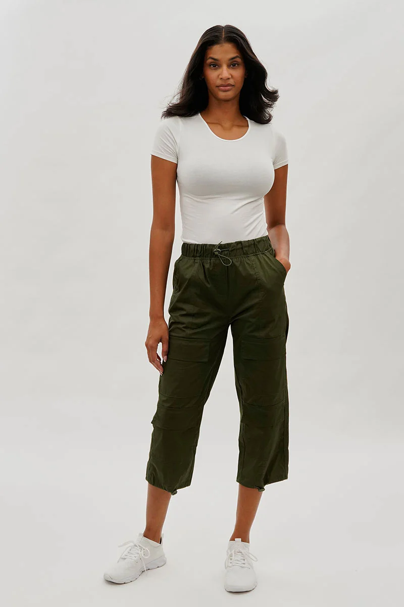 International INC Company Utility Cargo Capris - Olive - Image 5