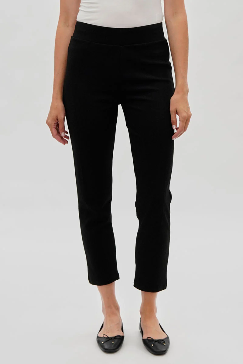 Majora High Waisted Ankle Pants - Black