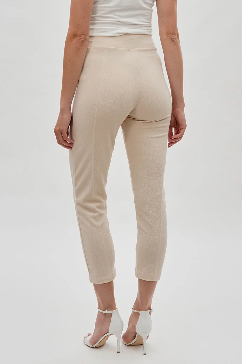 Majora High Waisted Ankle Pants - Cream - Image 3