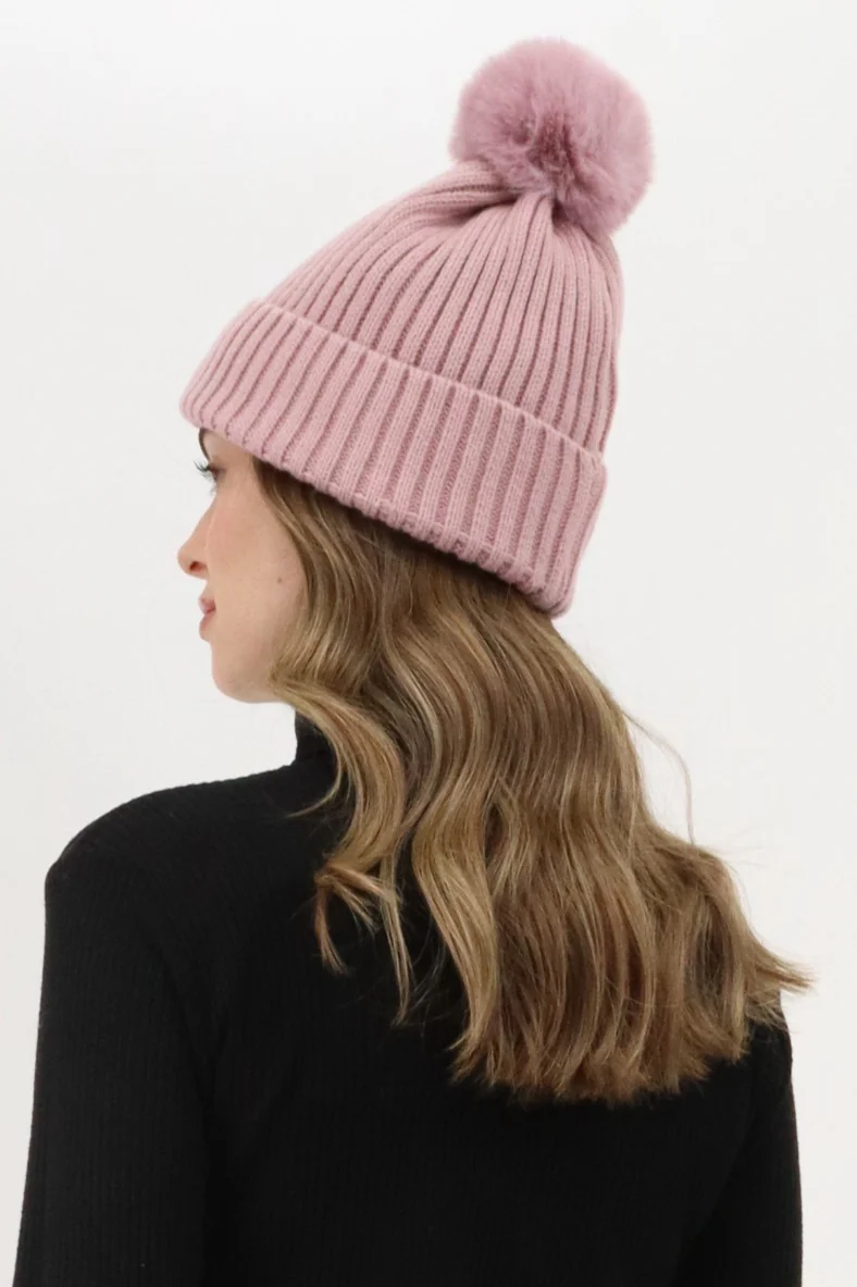 Canada Weather Gear Gloves and Pom Pom Hat - Pink - Image 3