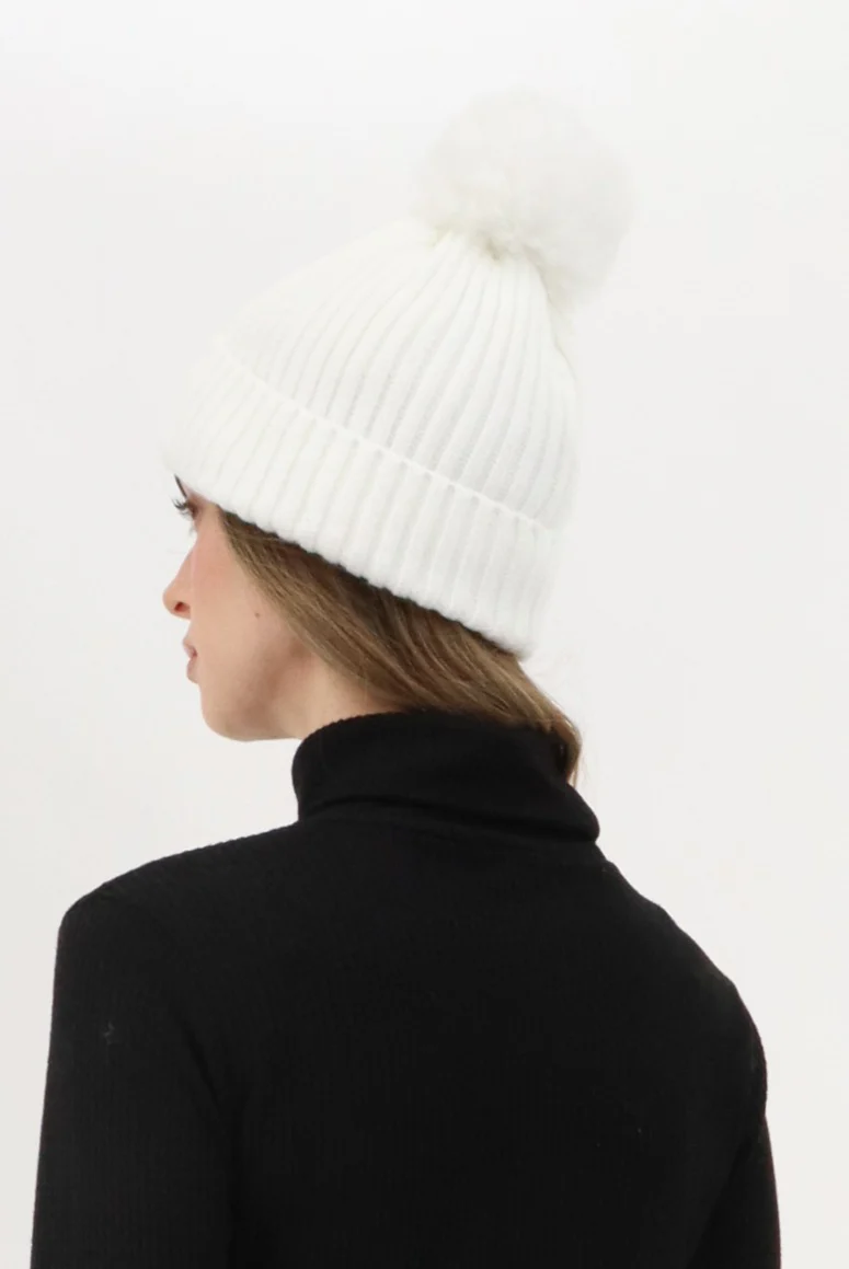 Canada Weather Gear Gloves and Pom Pom Hat - White - Image 3