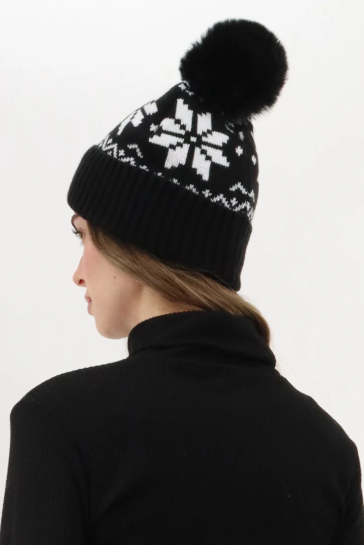 Canada Weather Gear Gloves and Pom Pom Hat - Black - Image 3