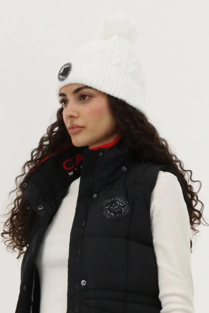 Canada Weather Gear Gloves and Cable Knit Hat - White - Image 2