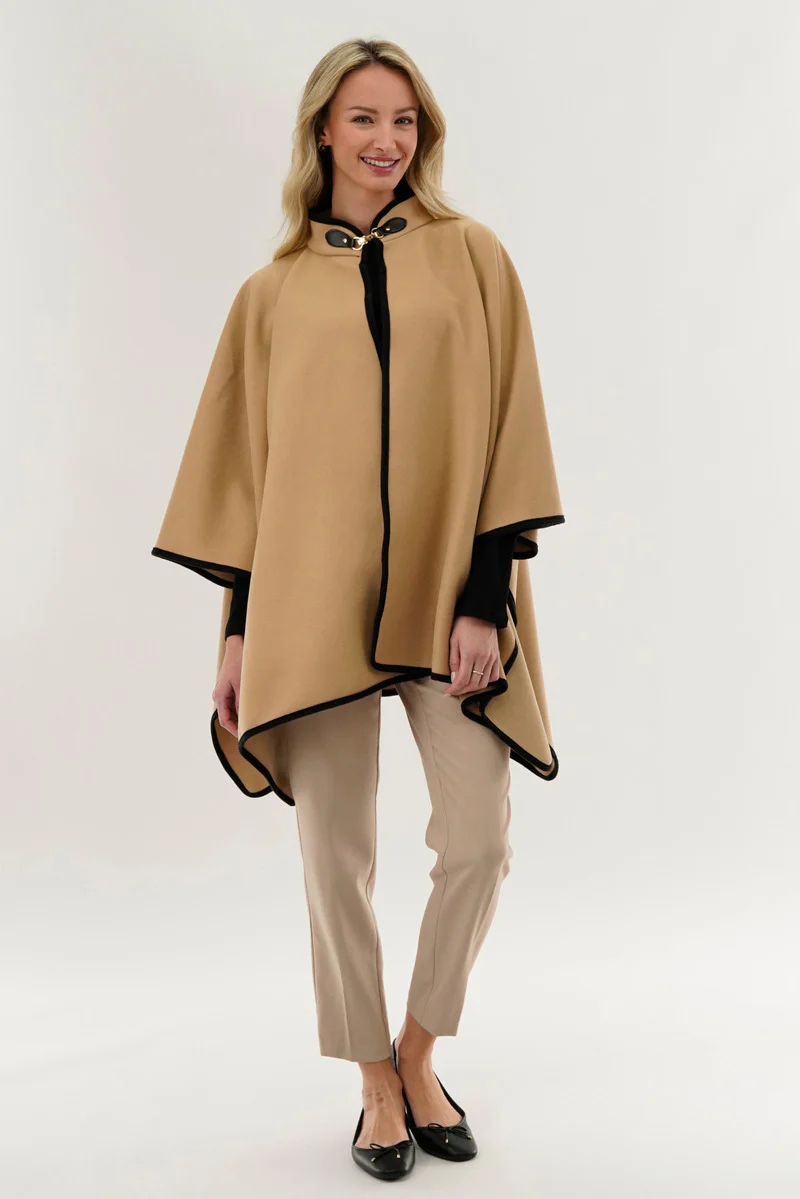 Canada Weather Gear Basic Poncho - Cream - Image 5