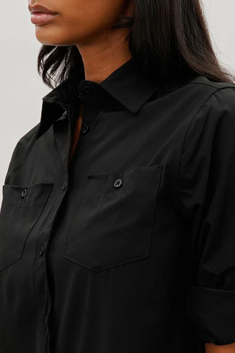 Canada Weather Gear Button Up Utility Shirt - Black - Image 4