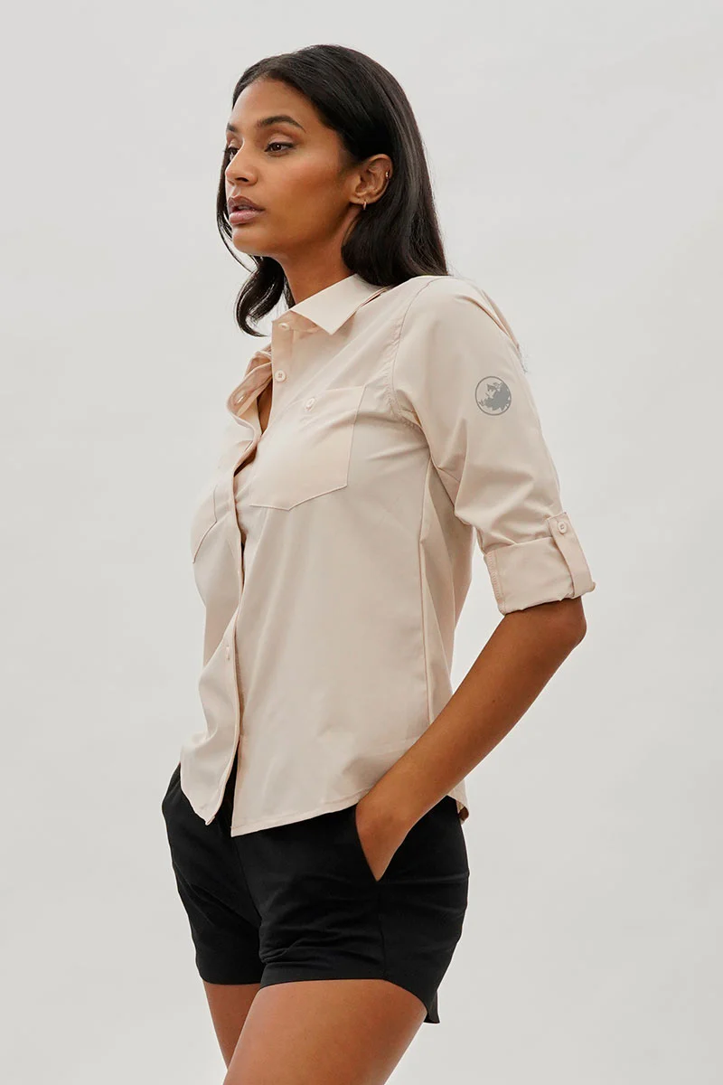 Canada Weather Gear Button Up Utility Shirt - Beige - Image 2
