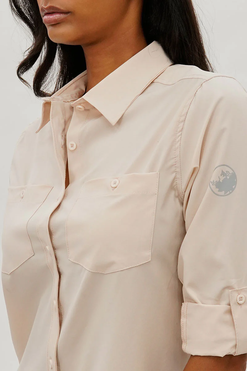 Canada Weather Gear Button Up Utility Shirt - Beige - Image 4