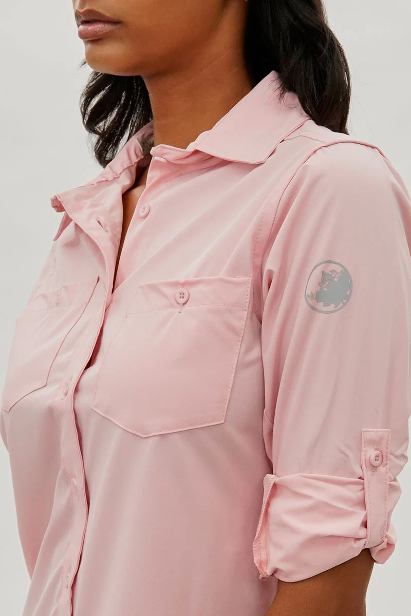 Canada Weather Gear Button Up Utility Shirt - Pink - Image 4