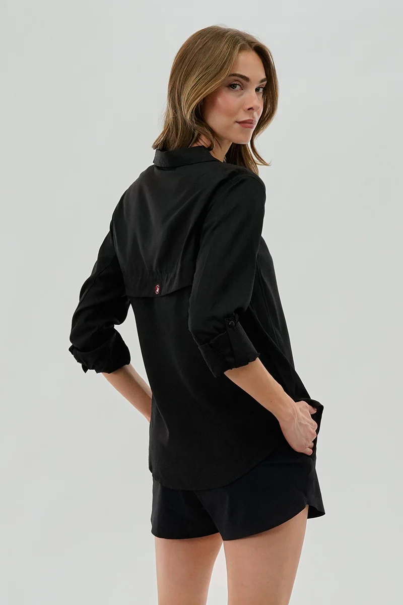 Canada Weather Gear Button Up Collared Shirt - Black - Image 3