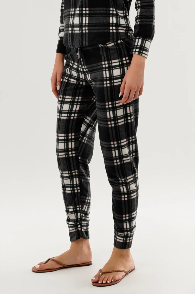 Canada Weather Gear Plaid Pajama Pants - Black - Image 2