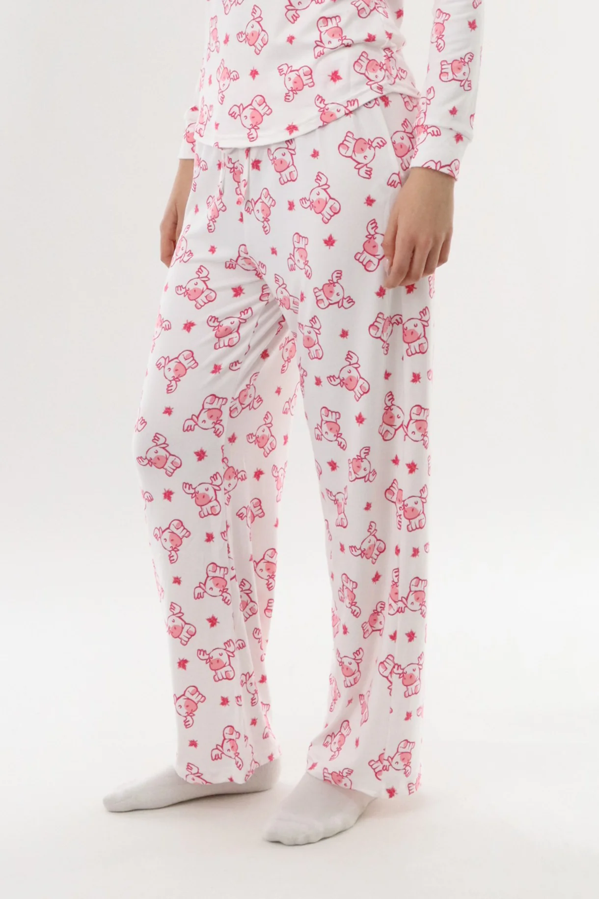 Canada Weather Gear Long Printed Pajama Pants - White - Image 2