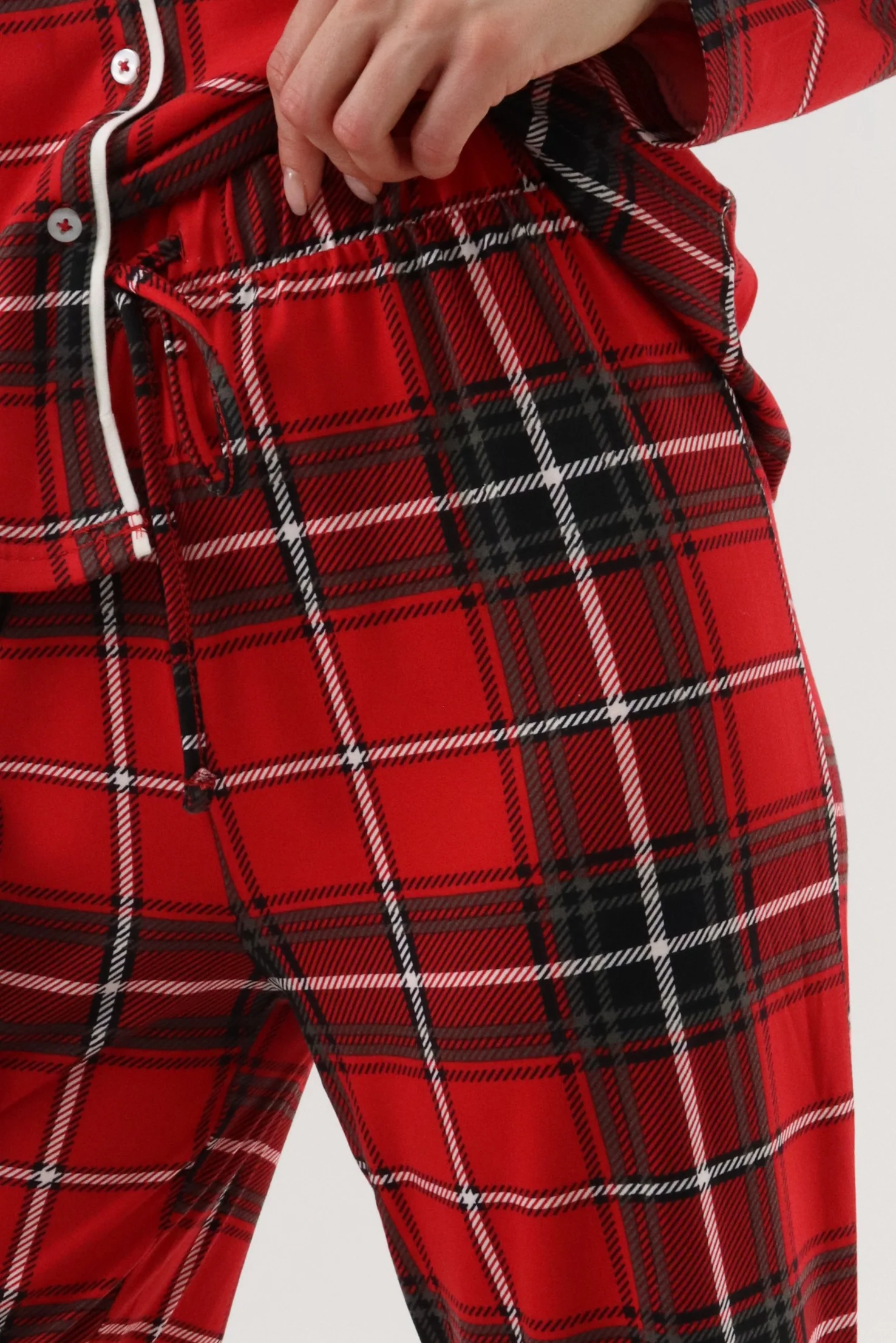 Canada Weather Gear Wide Leg Plaid Pajama Pants - Red - Image 4